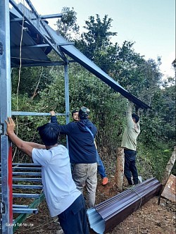 The donors made a tiny house on Mount41.