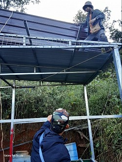 The donors made a tiny house on Mount41.