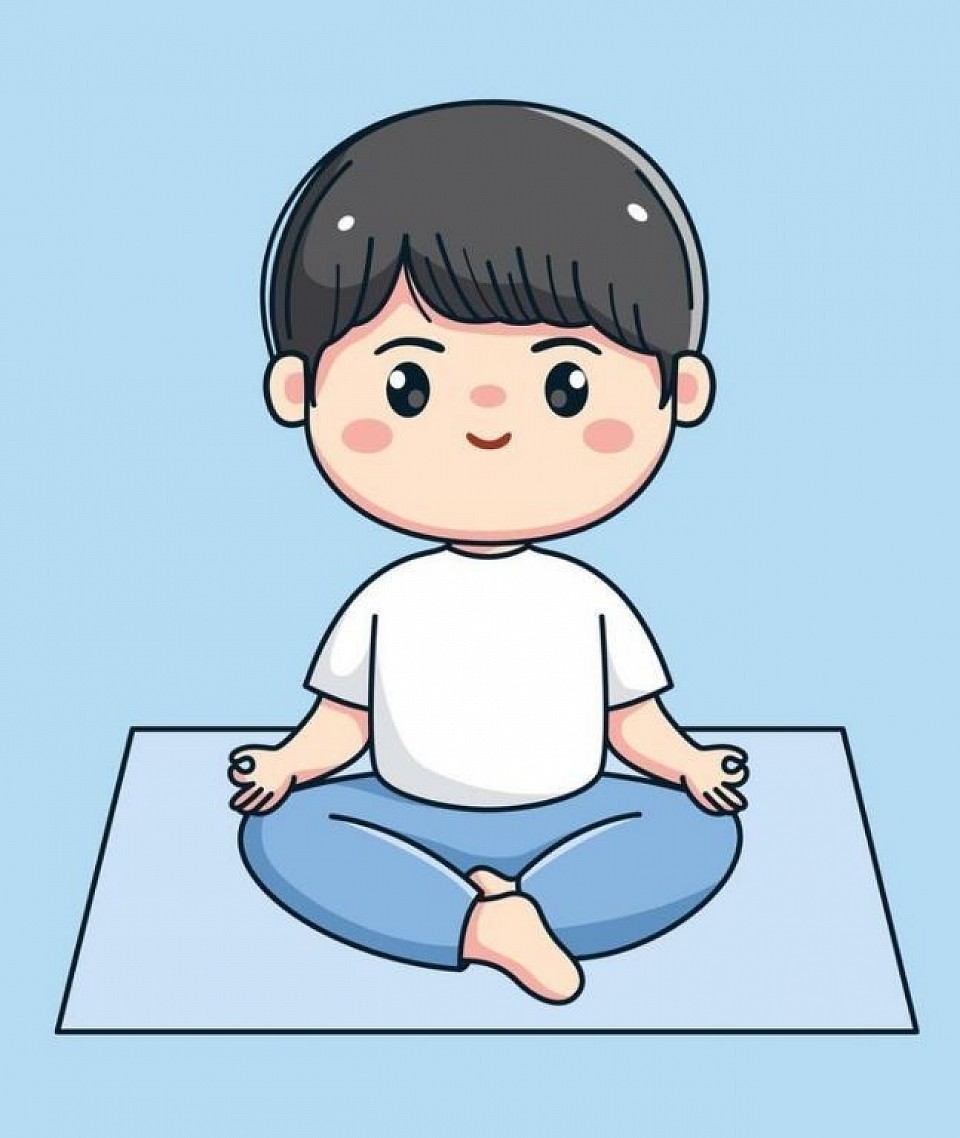 The student is meditation at TBC.