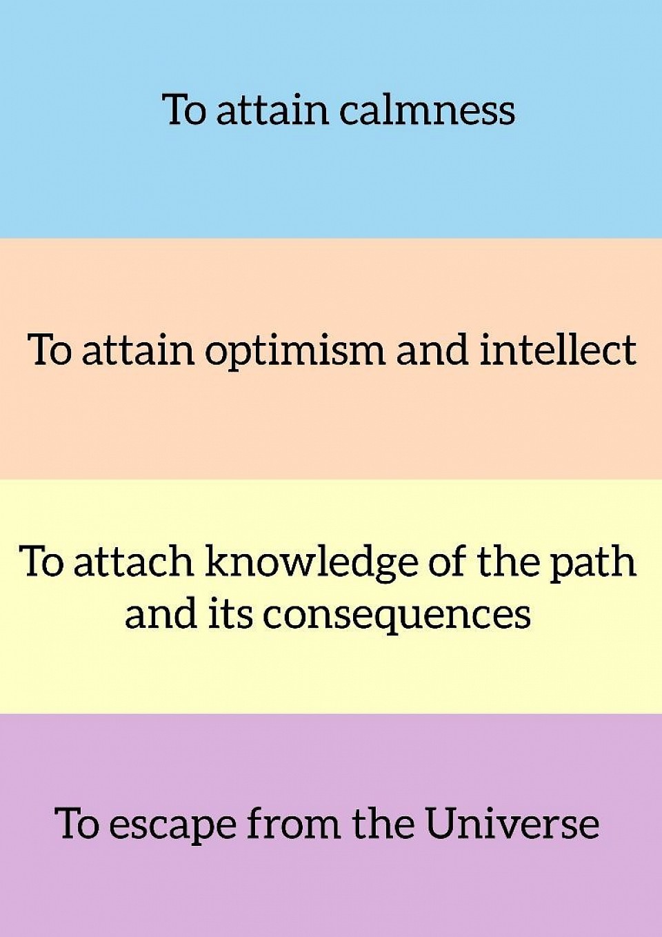 4 colors and words.