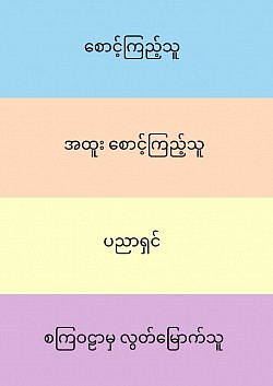 သမထ၊ ဝိပဿနာ၊ ပညာရှင်၊ နဲ့ ‌သံသရာဝဋ်ဆင်းရဲမှ လွတ်‌မြောက်သွားသူ။